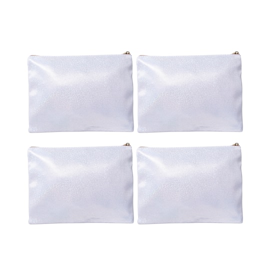 Craft Express 4ct. Sublimation Glitter Makeup Cases